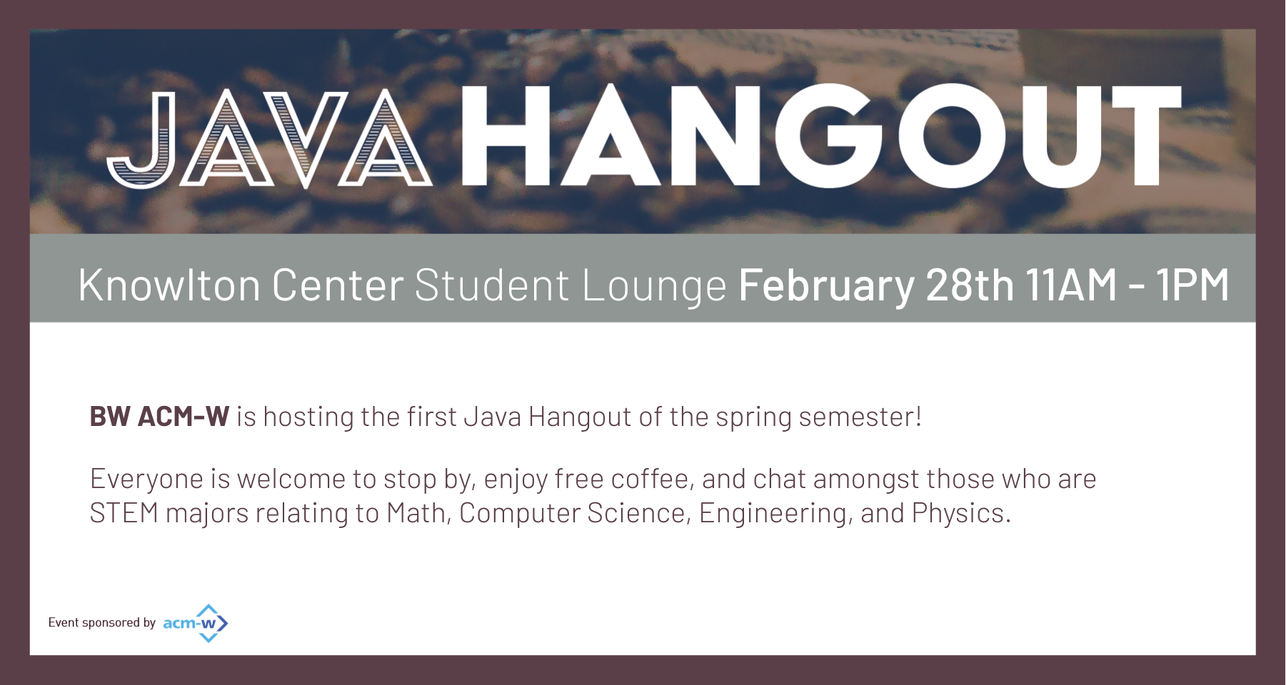 JAVA Hangout Poster
